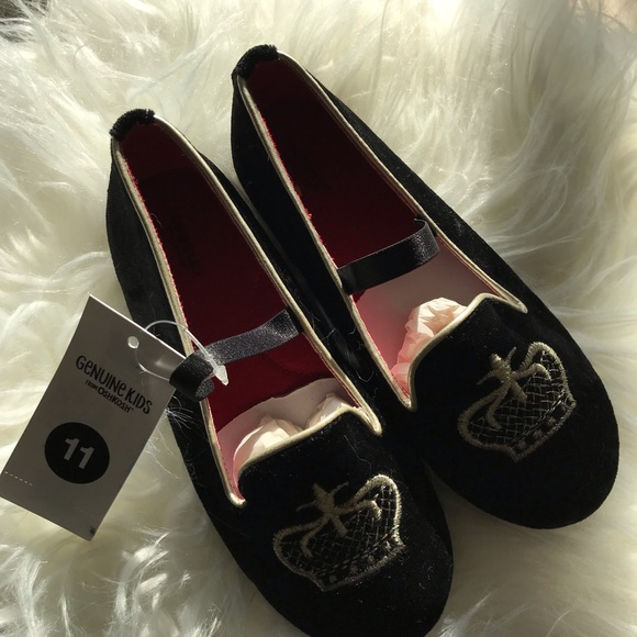Genuine kids by Oshkosh black velvet ballet flats - Picture 4 of 4